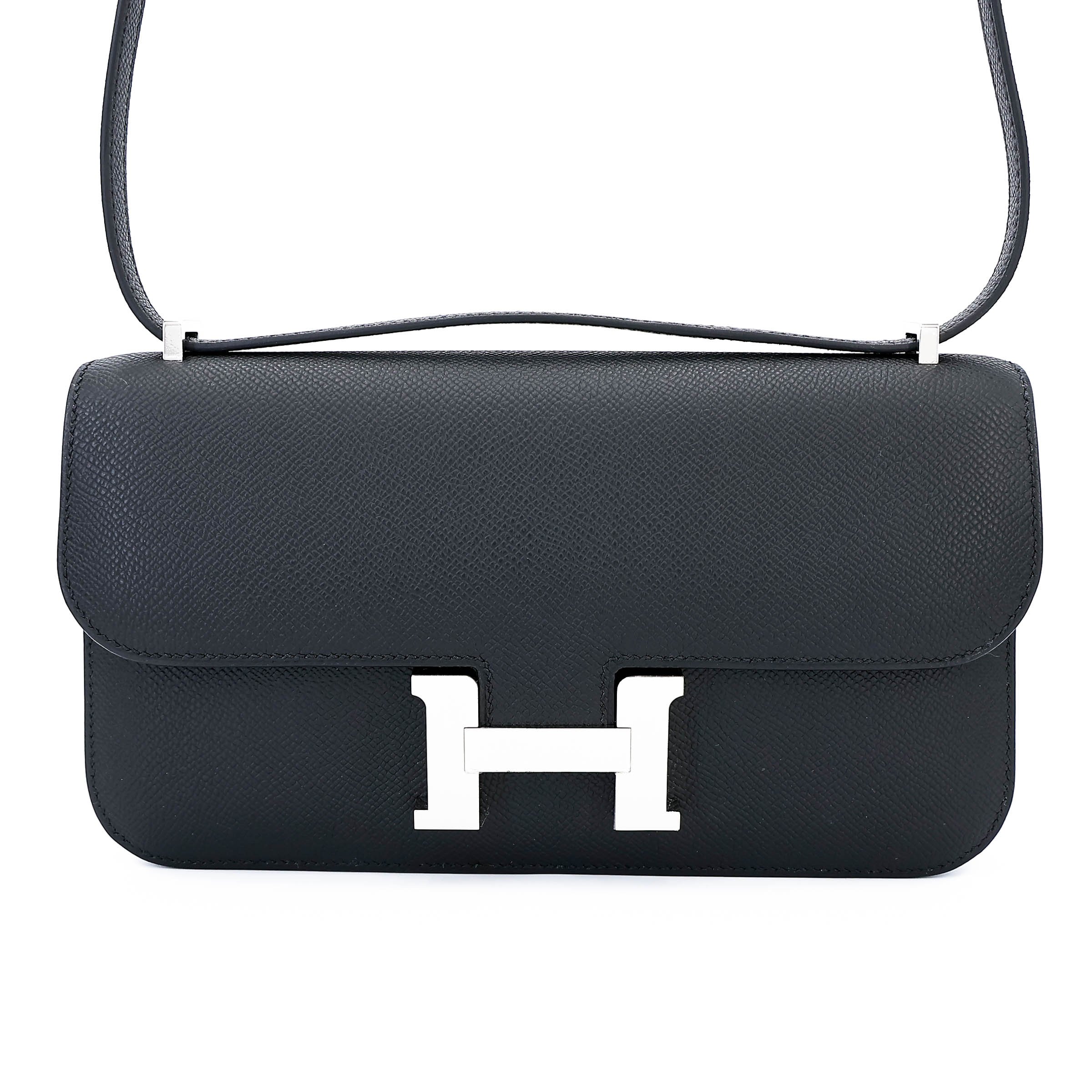 Hermes Brand New ( Rank N ) HERMÈS Constance Elan Noir (89) Epsom Palladium hardware G (2026)
