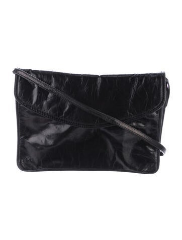 Vintage Leather Envelope Crossbody Bag
