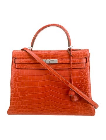 Hermes Matte Crocodile Kelly II Retourne 35