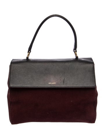 Suede Medium Moujik Top Handle Bag Medium
