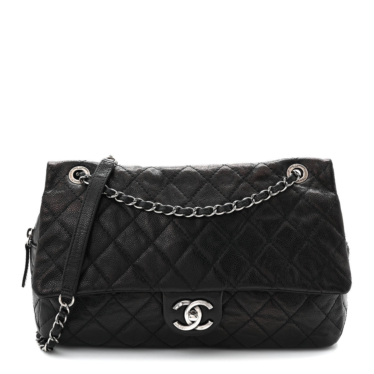 Chanel Caviar Quilted Jumbo Easy Flap Black