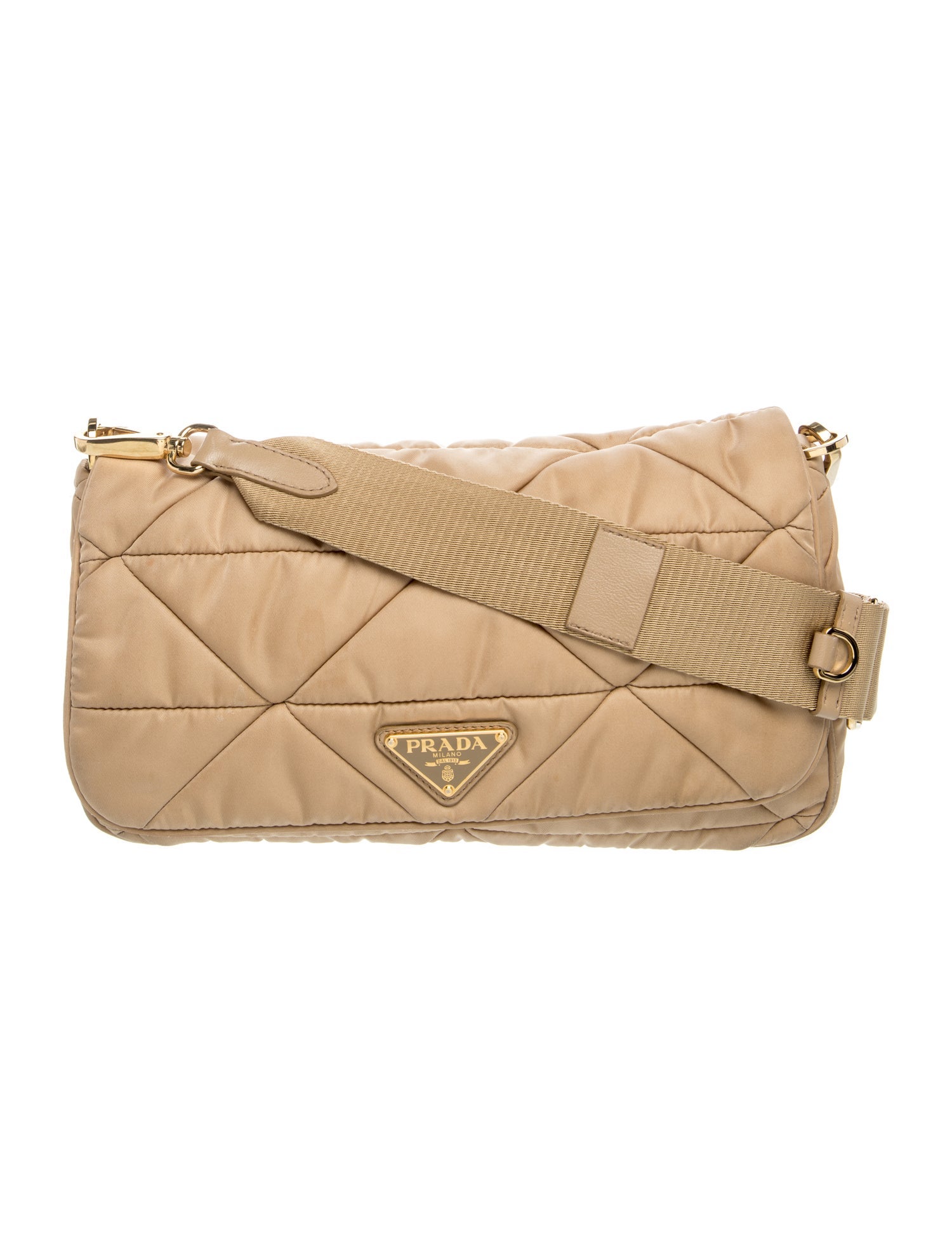 Tessuto Nylon Padded Re-Nylon Crossbody Bag