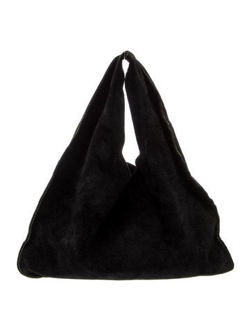 Suede Top Handle Bag