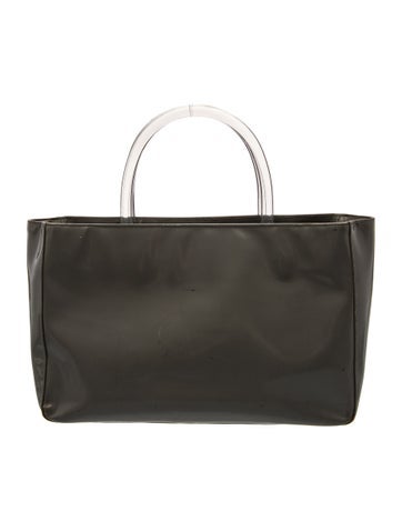 Enameled Metal Triangle Tote Vintage