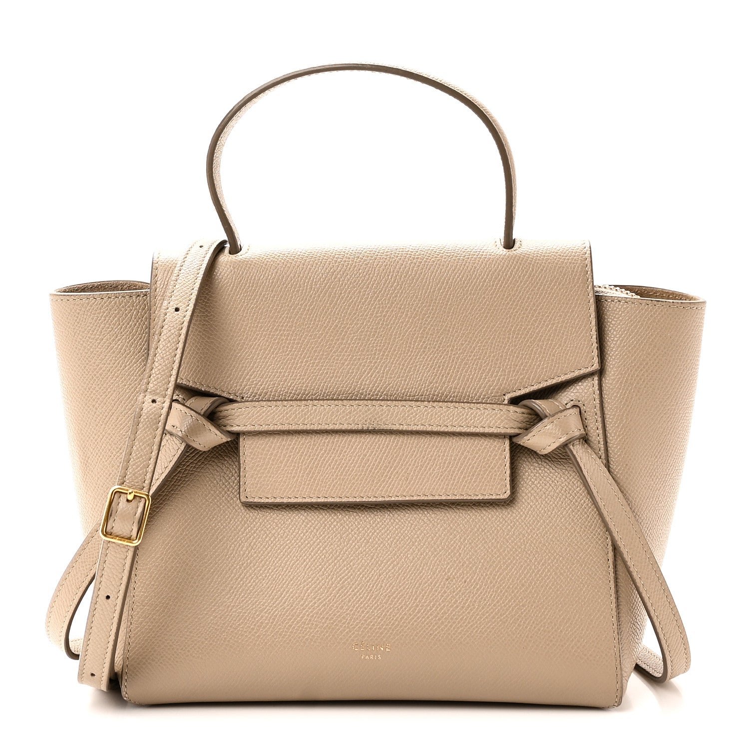 Celine Grained Calfskin Nano Belt Bag Light Taupe