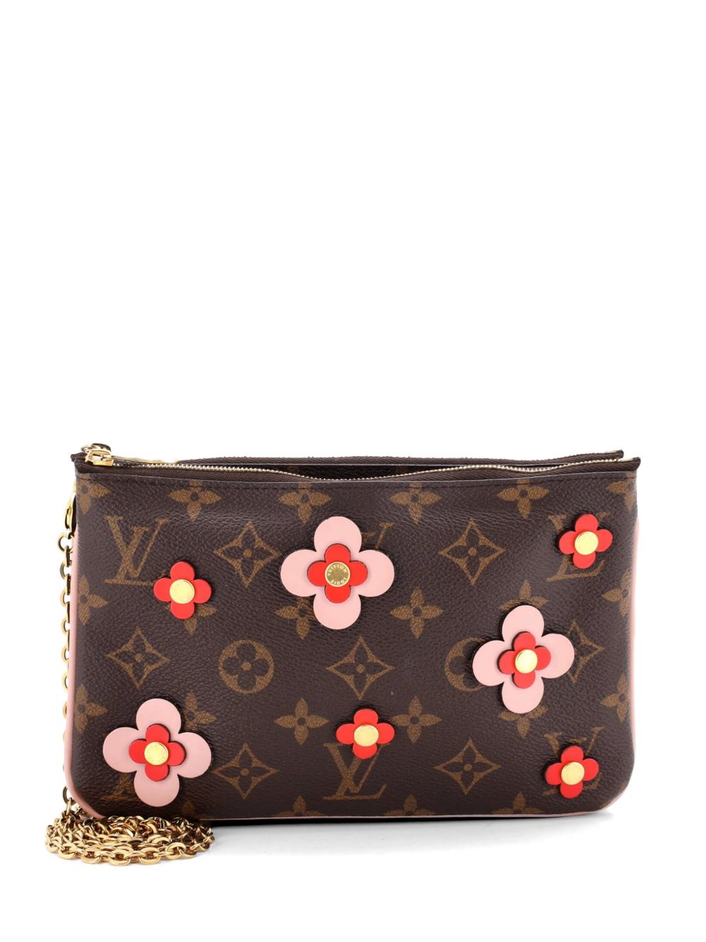 Double Zip Pochette Limited Edition Blooming Flowers Monogram Canvas crossbody bag