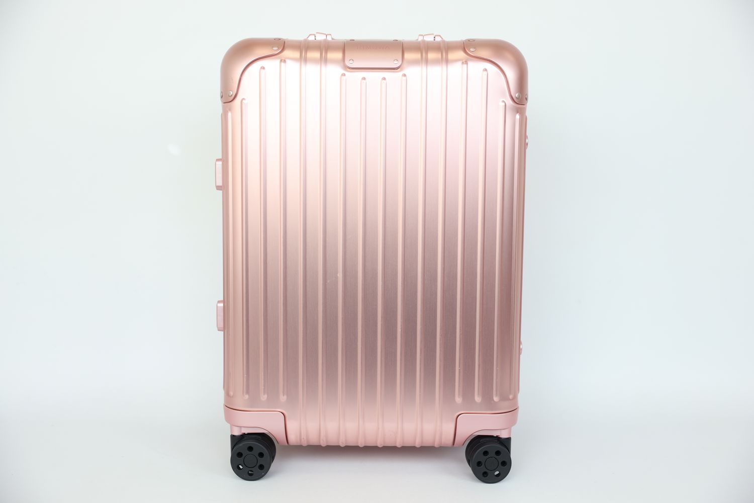 Rimowa Original Cabin Suitcase, Pink Rose Quartz Aluminium, Preowned in Dustbag WA001