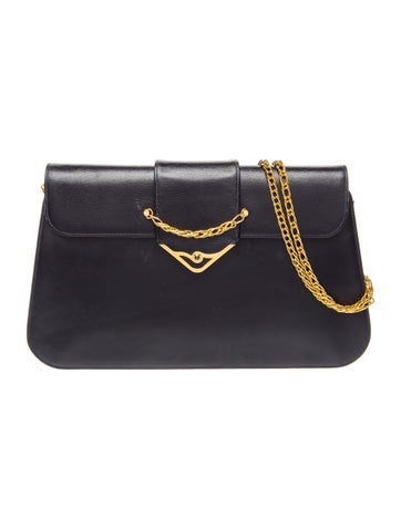 Cartier Leather Sapphire chain shoulder bag