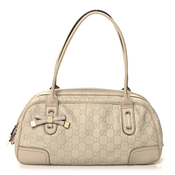 Gucci Guccissima Small Princy Satchel Off White