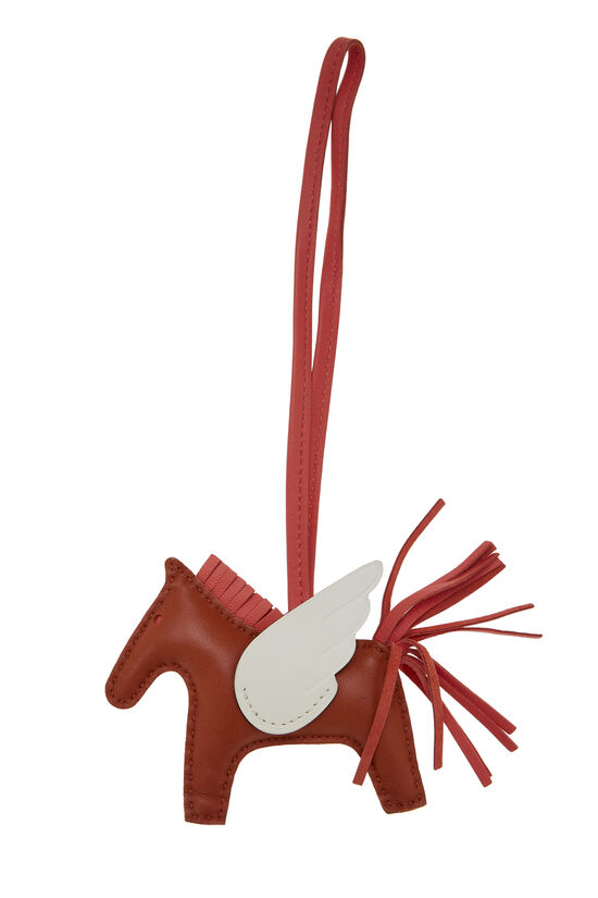 Hermes Multicolor Lambskin Leather Rodeo Pegase Bag Charm PM