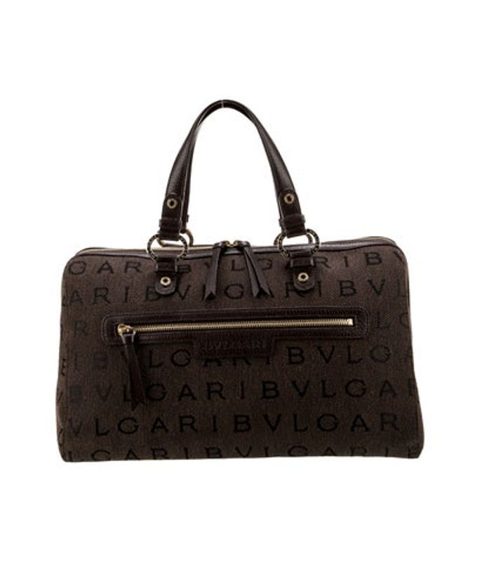 Bvlgari Canvas Top Handle Bag