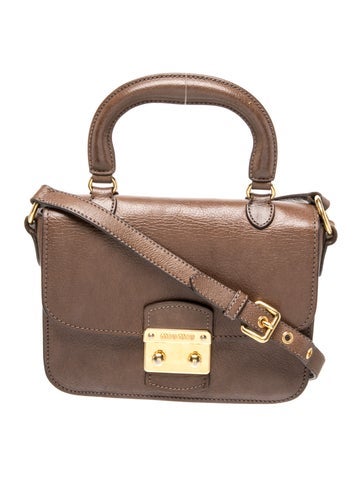 Leather Top Handle Bag