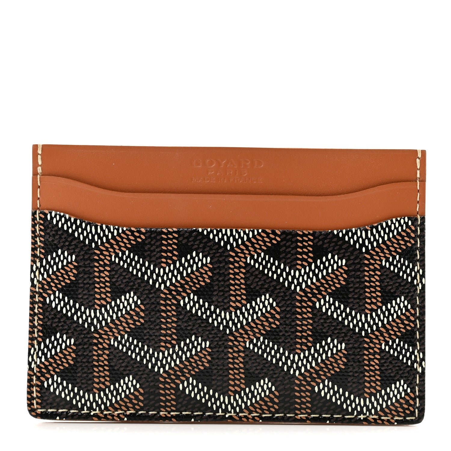 Goyard Goyard Goyardine Saint Sulpice Card Holder Black Gold