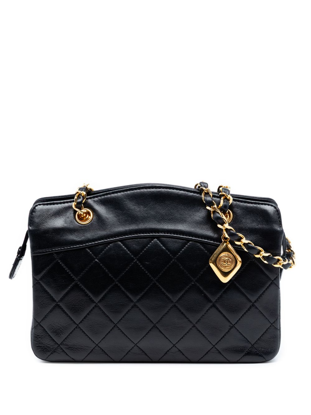 1989-1991 CC Quilted Lambskin Zip handbag