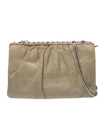 Judith Leiber Embossed Leather Evening Bag Vintage