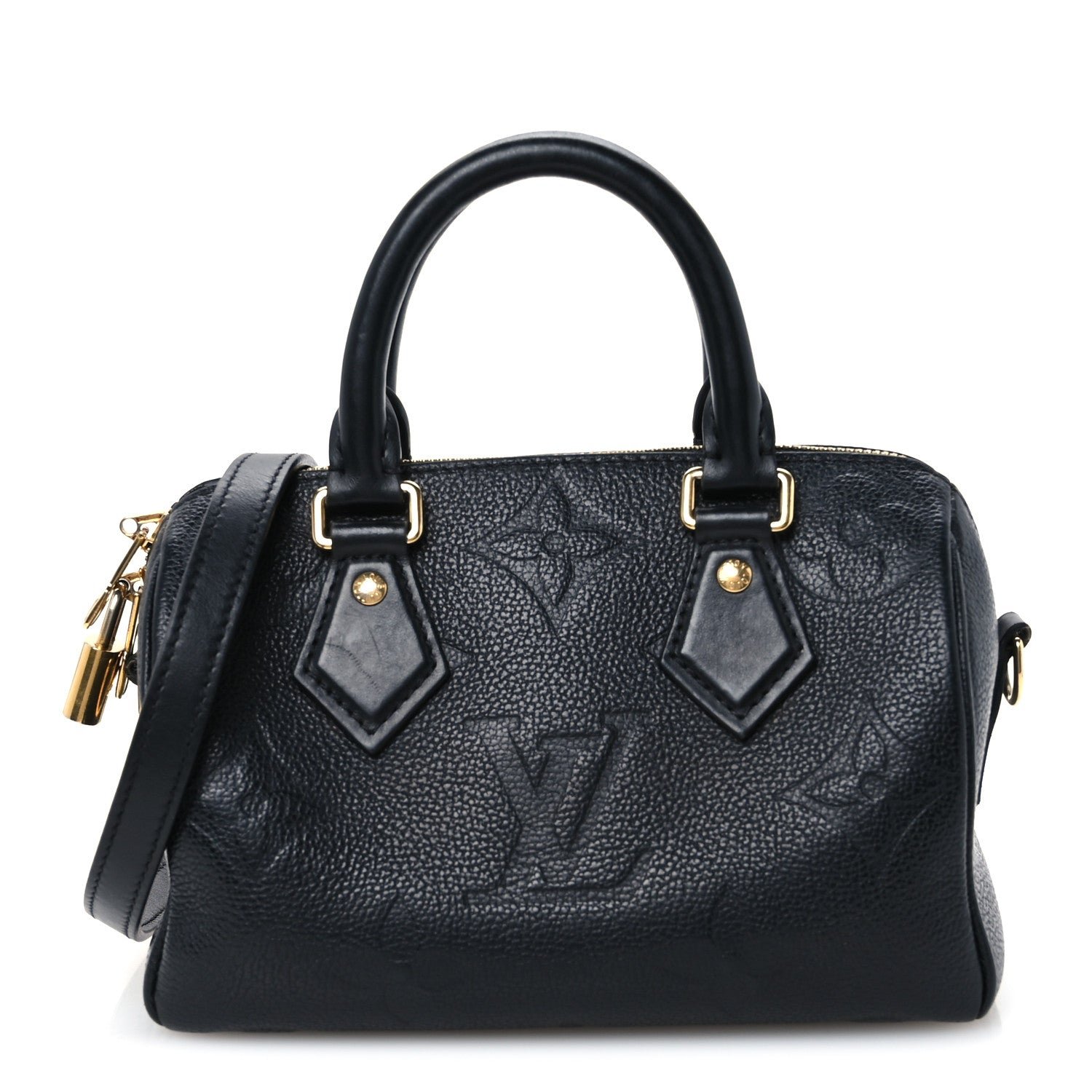 Louis Vuitton Empreinte Monogram Giant Speedy Bandouliere 20 Black