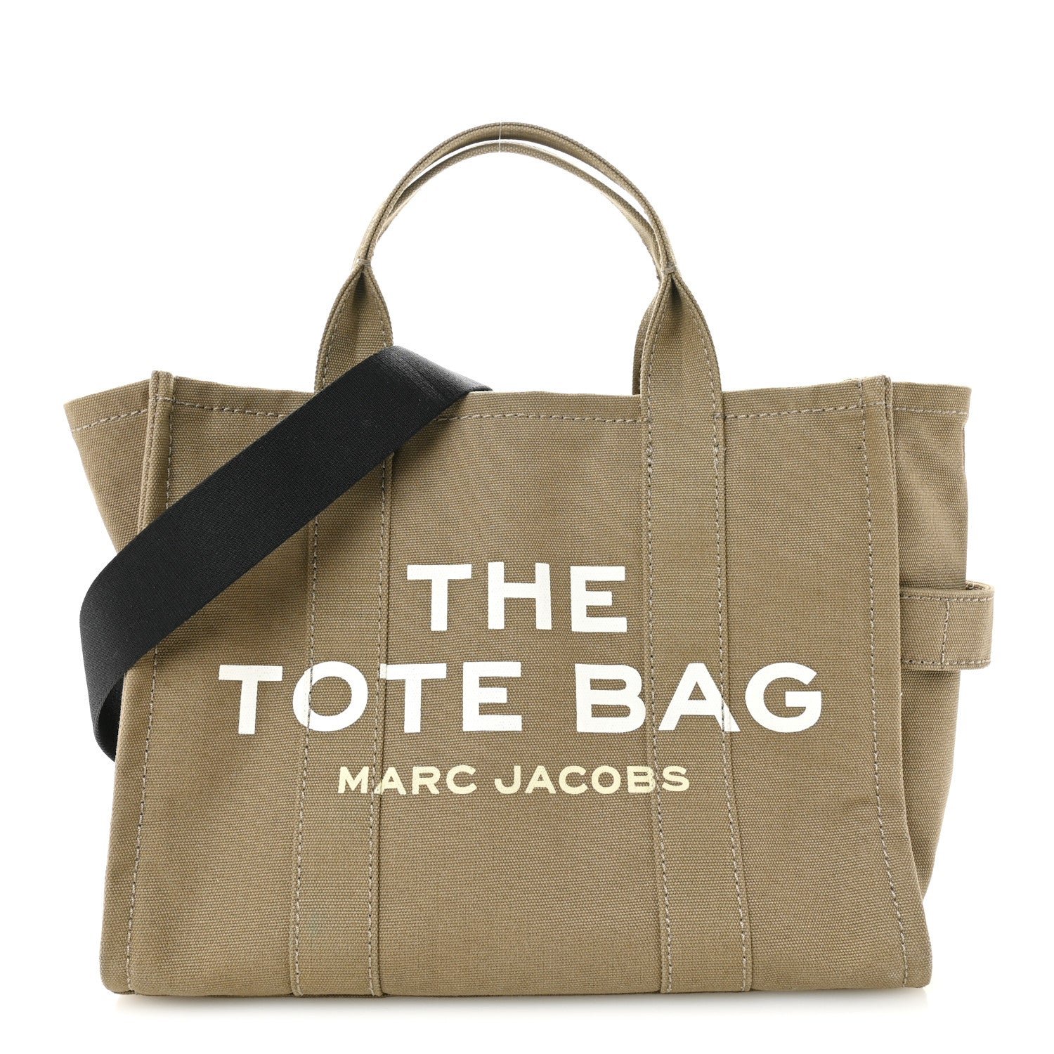 Marc Jacobs Marc Jacobs Cotton Canvas Medium The Traveler Tote Bag Slate Green
