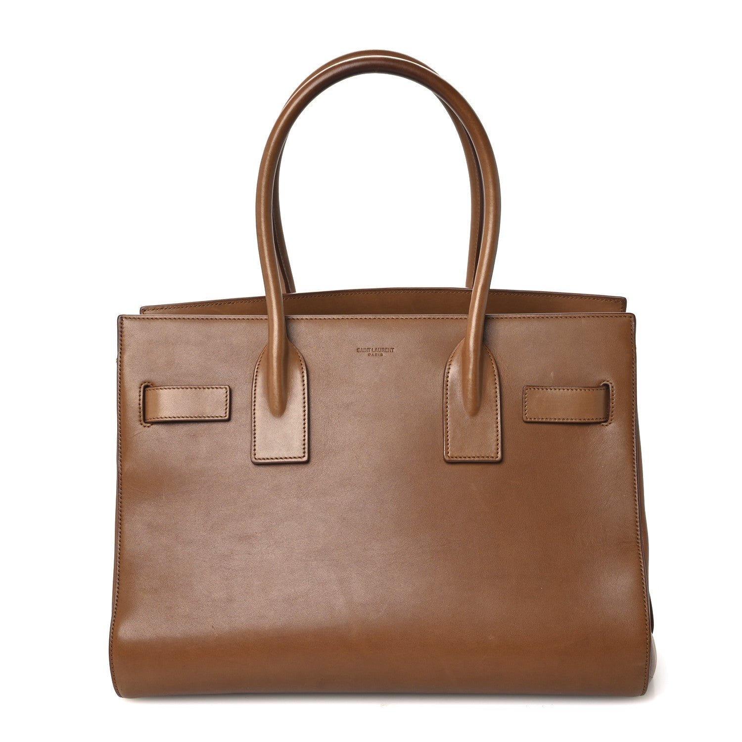 Saint Laurent Calfskin Large Souple Sac De Jour Brick