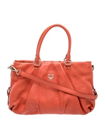 MCM Visetos Top Handle Bag