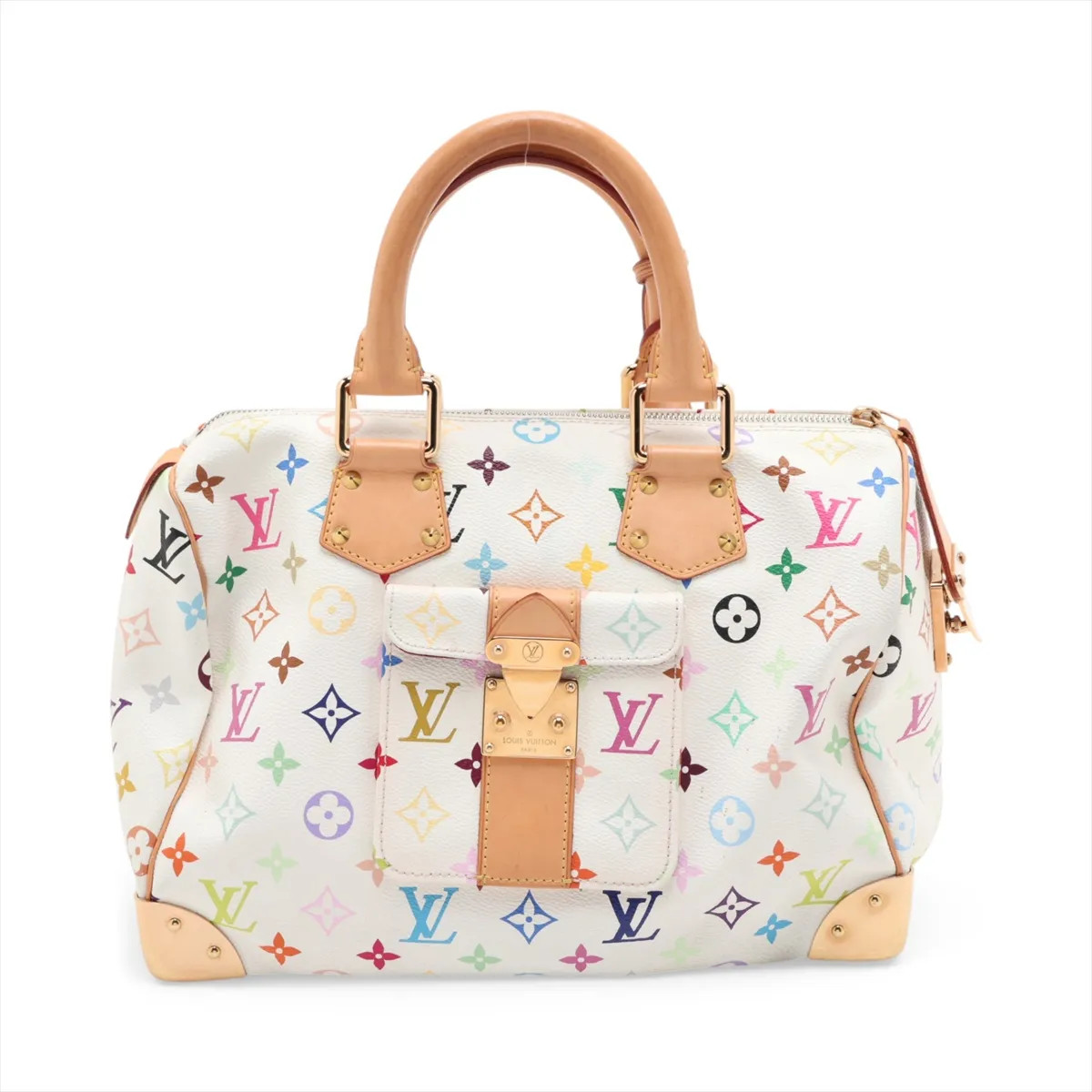 Louis Vuitton Multicolor Speedy 30 M92643 White