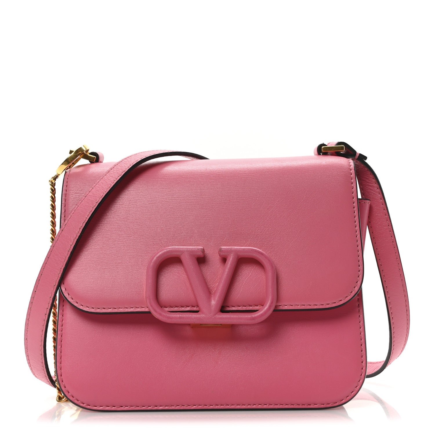 Valentino Garavani Smooth Calfskin Small VSling Shoulder Bag Pink