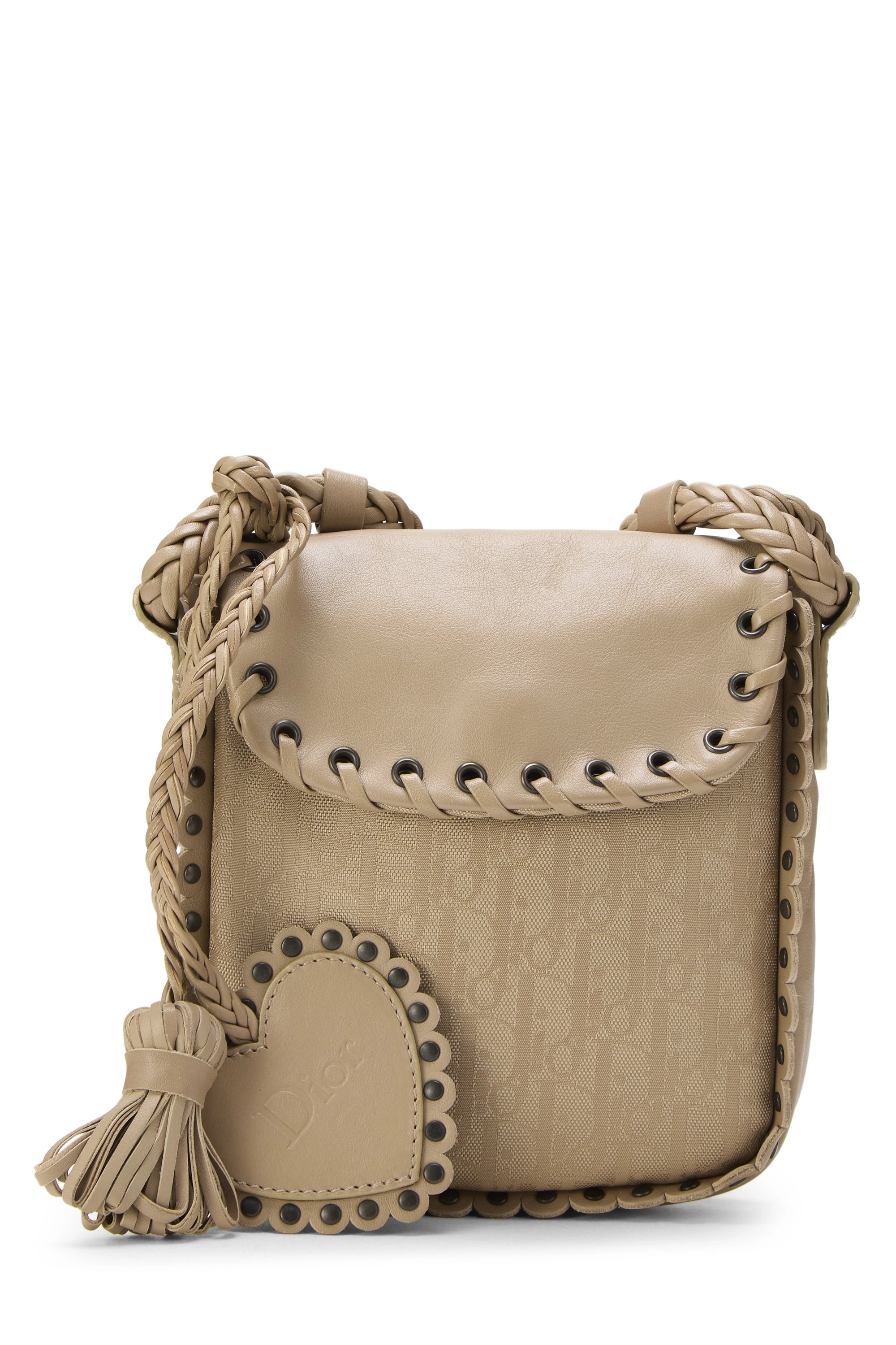 Beige Trotter Nylon Ethnic Crossbody Mini