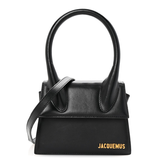 Jacquemus Smooth Calfskin Le Chiquito Moyen Black