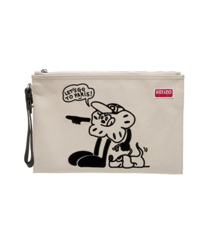 Kenzo Canvas Clutch