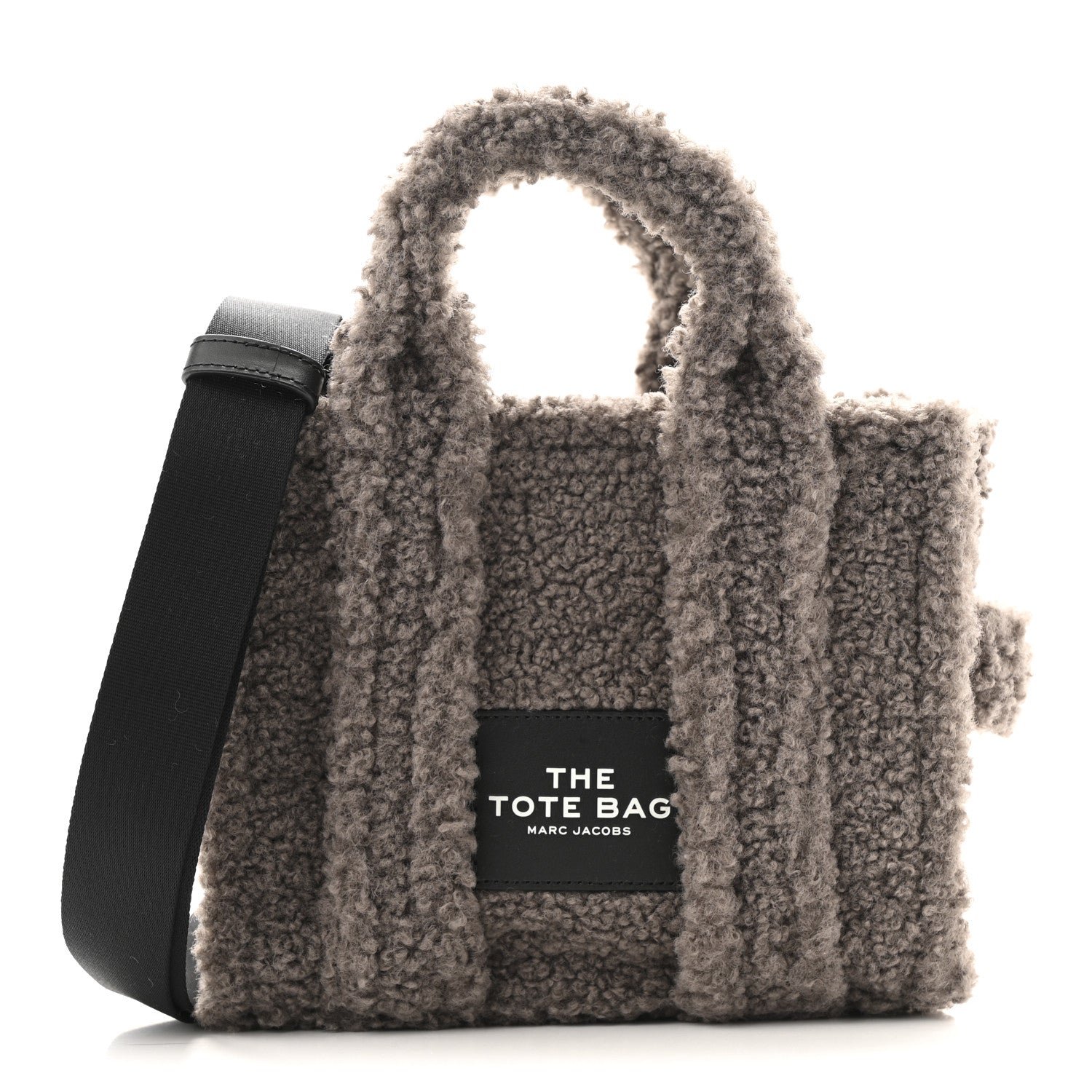 Marc Jacobs Polyester Cotton The Teddy Traveler Tote Bag Grey