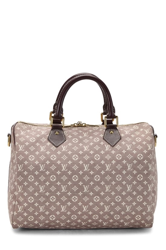 Burgundy Monogram Idylle Canvas Speedy Bandouliere 30