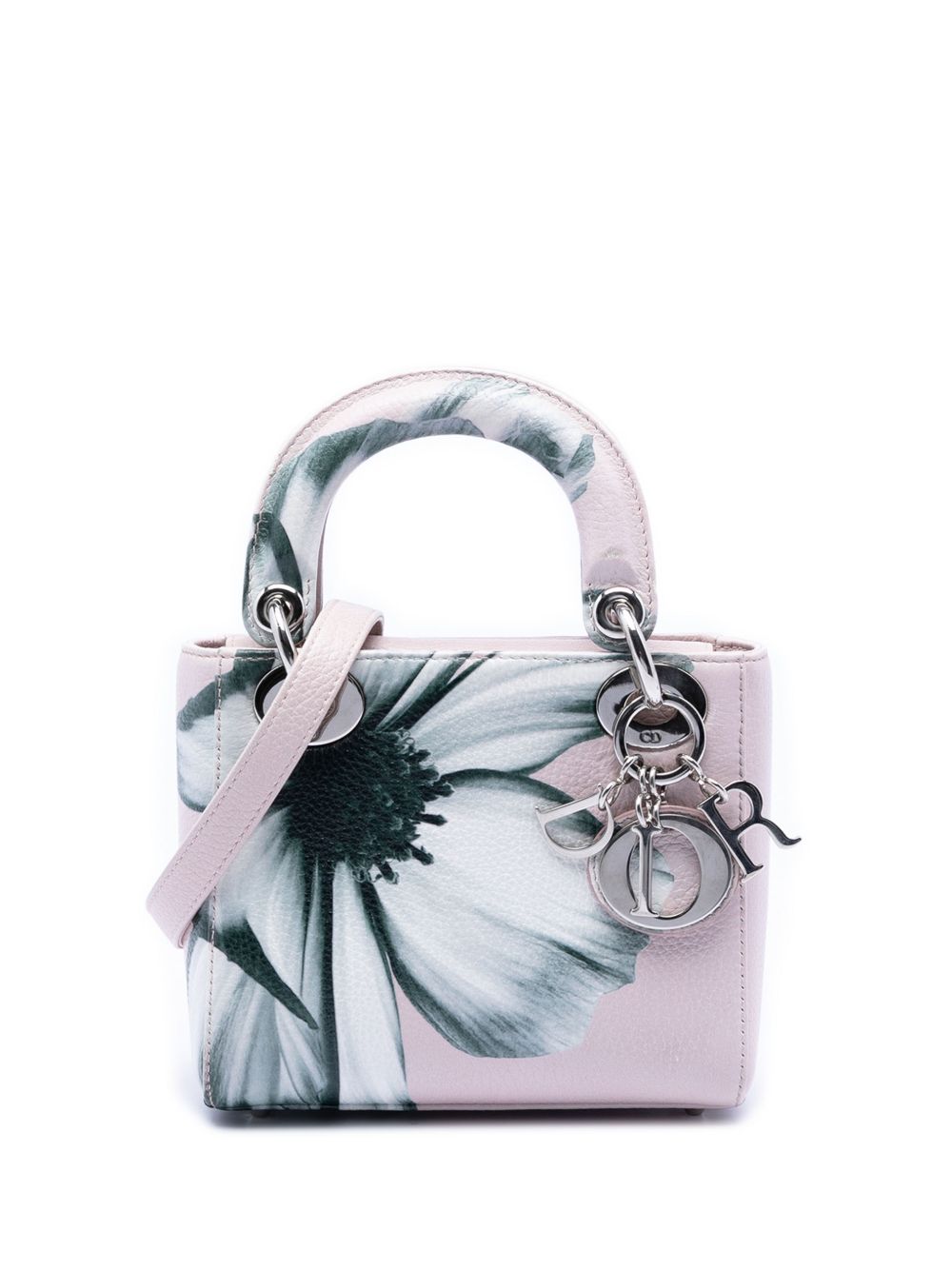 Dior 2014 Mini Deerskin Floral Printed Lady Dior satchel