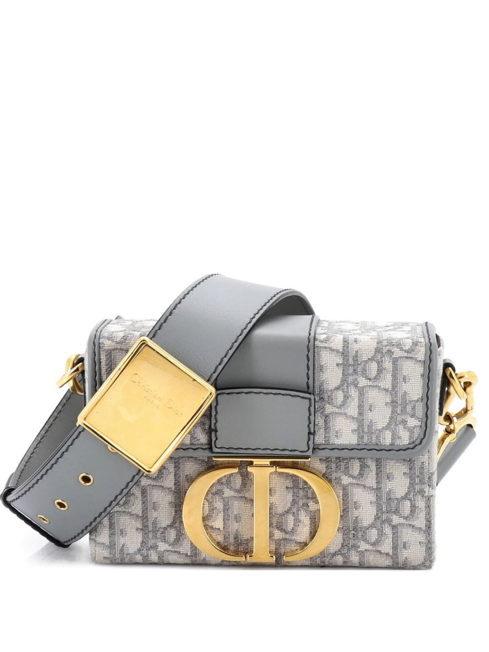 30 Montaigne Box Bag Oblique Canvas crossbody bag