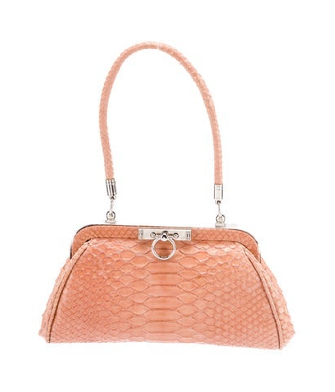 Roberta di Camerino Di Camerino Python Top Handle Bag