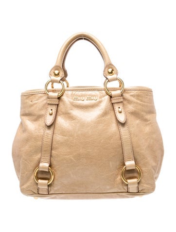 Miu Miu Leather Top Handle Bag