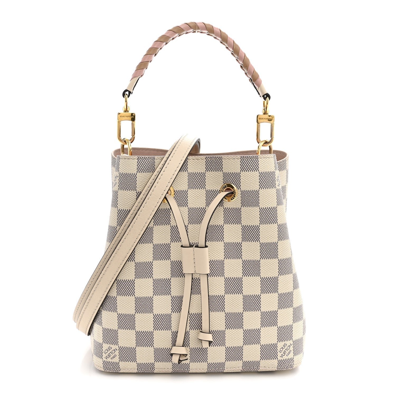 Louis Vuitton Damier Azur Braided Neonoe BB Pink