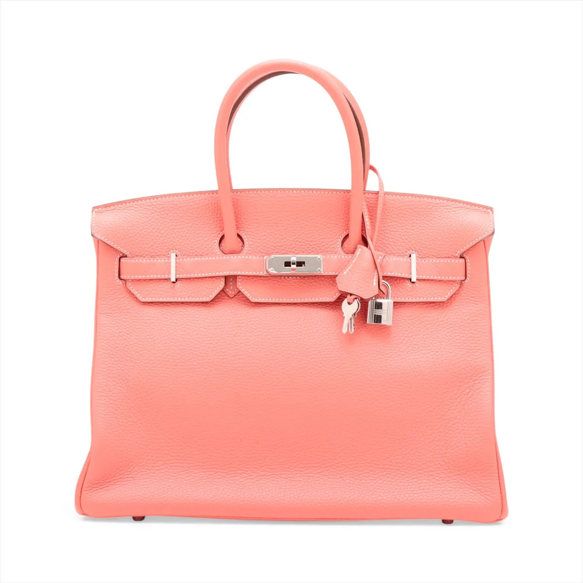 Hermès Birkin 35 Le Tournay Taurillon Clemence Crevette Silver Metal Fittings Th