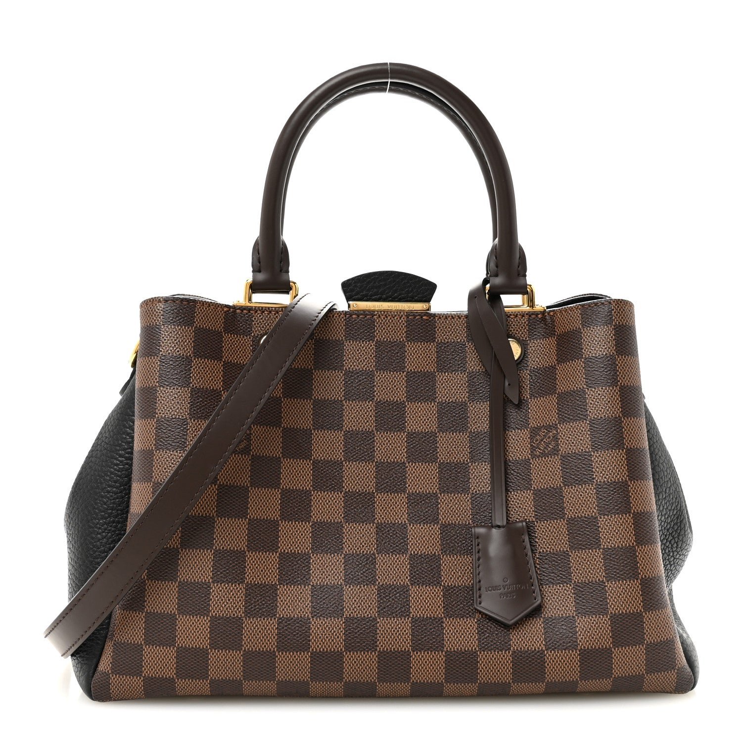 Louis Vuitton Damier Ebene Cuir Taurillon Brittany Black