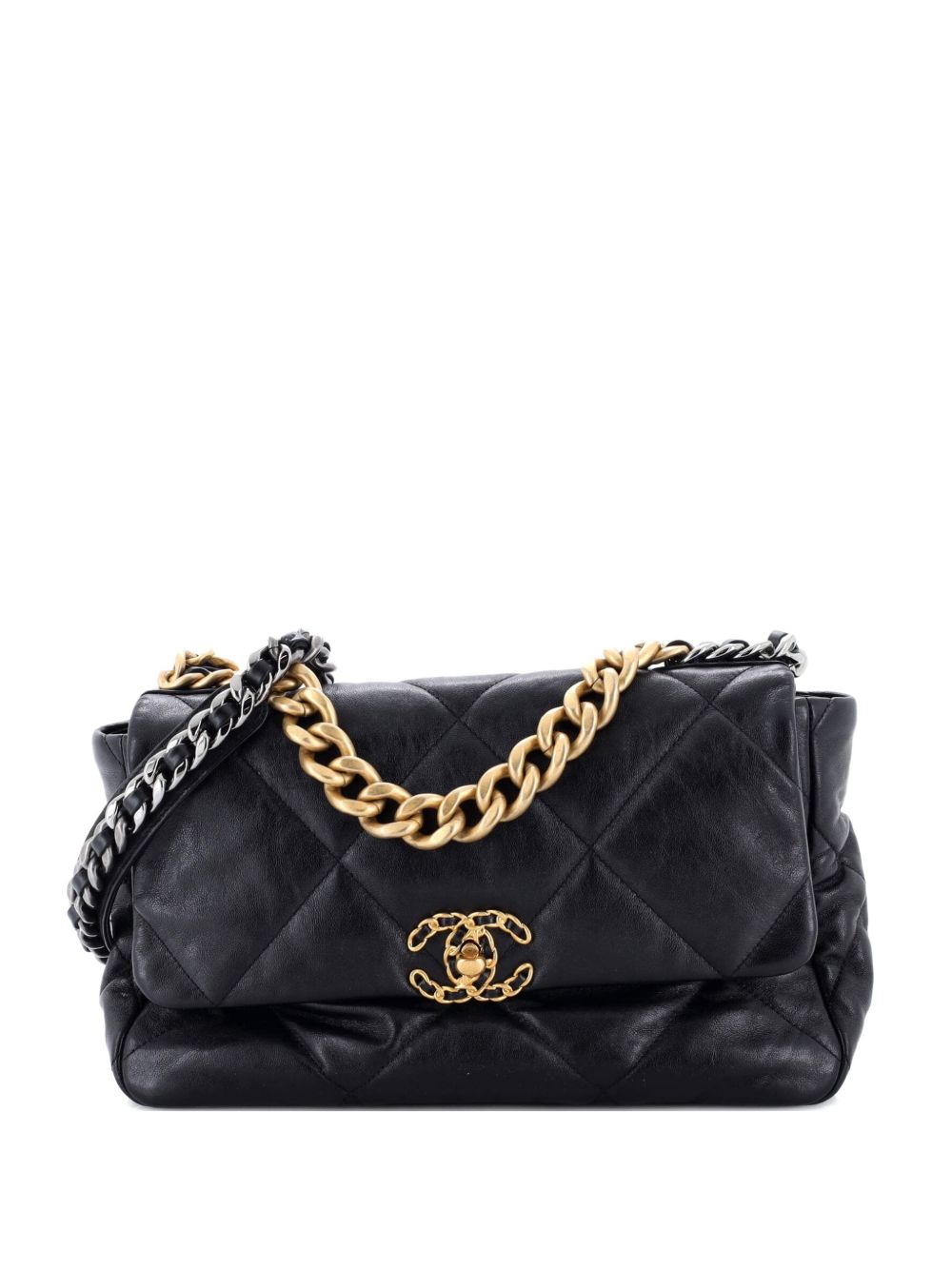 19 Flap Bag Quilted Leather Medium crossbody bag