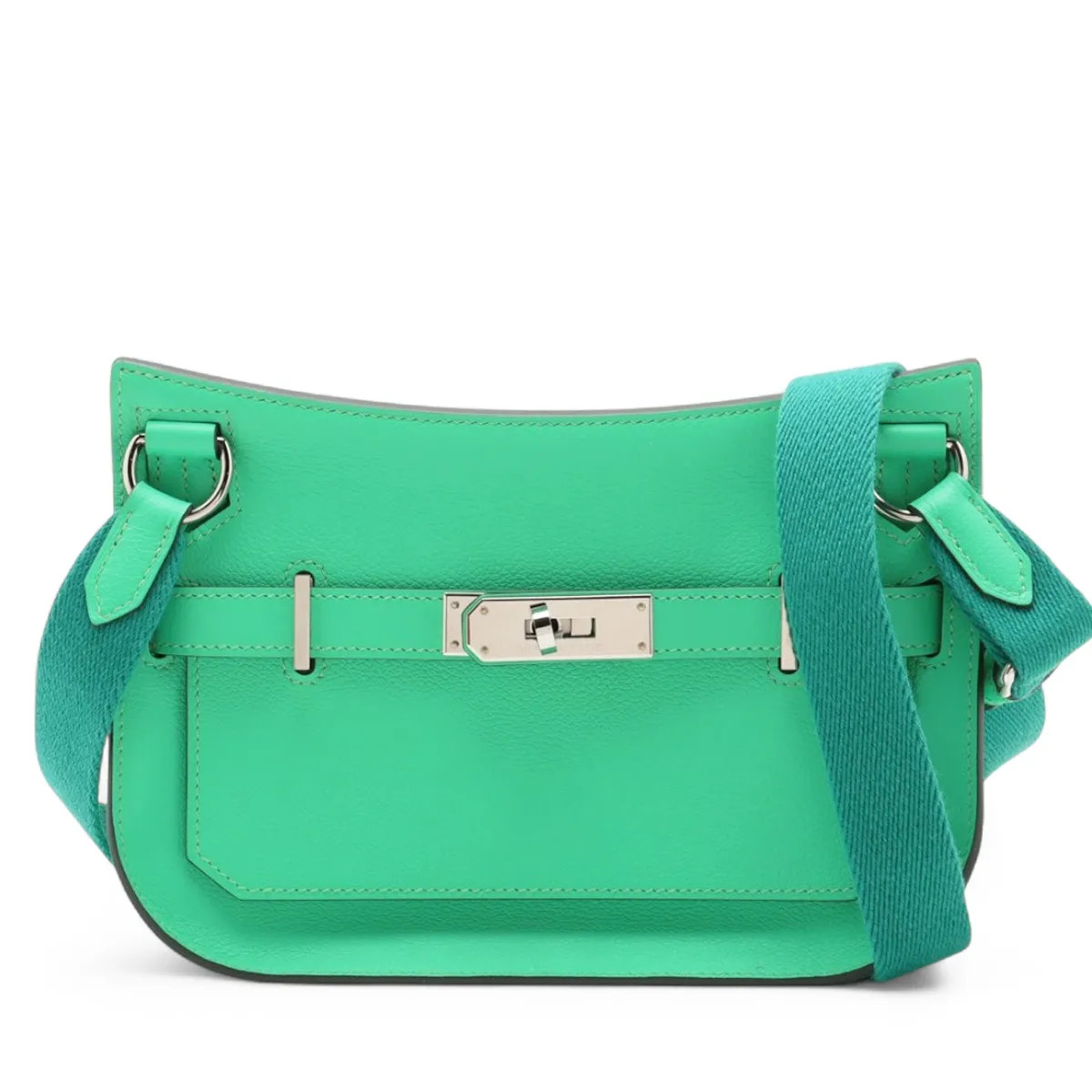 Hermès Gypsiere mini Evercolor Veil comics Silver Metal Fittings