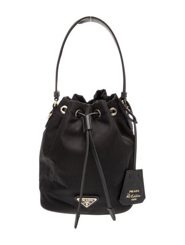 Enameled Metal Triangle Bucket Bag