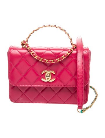Pop Handle Flap Bag