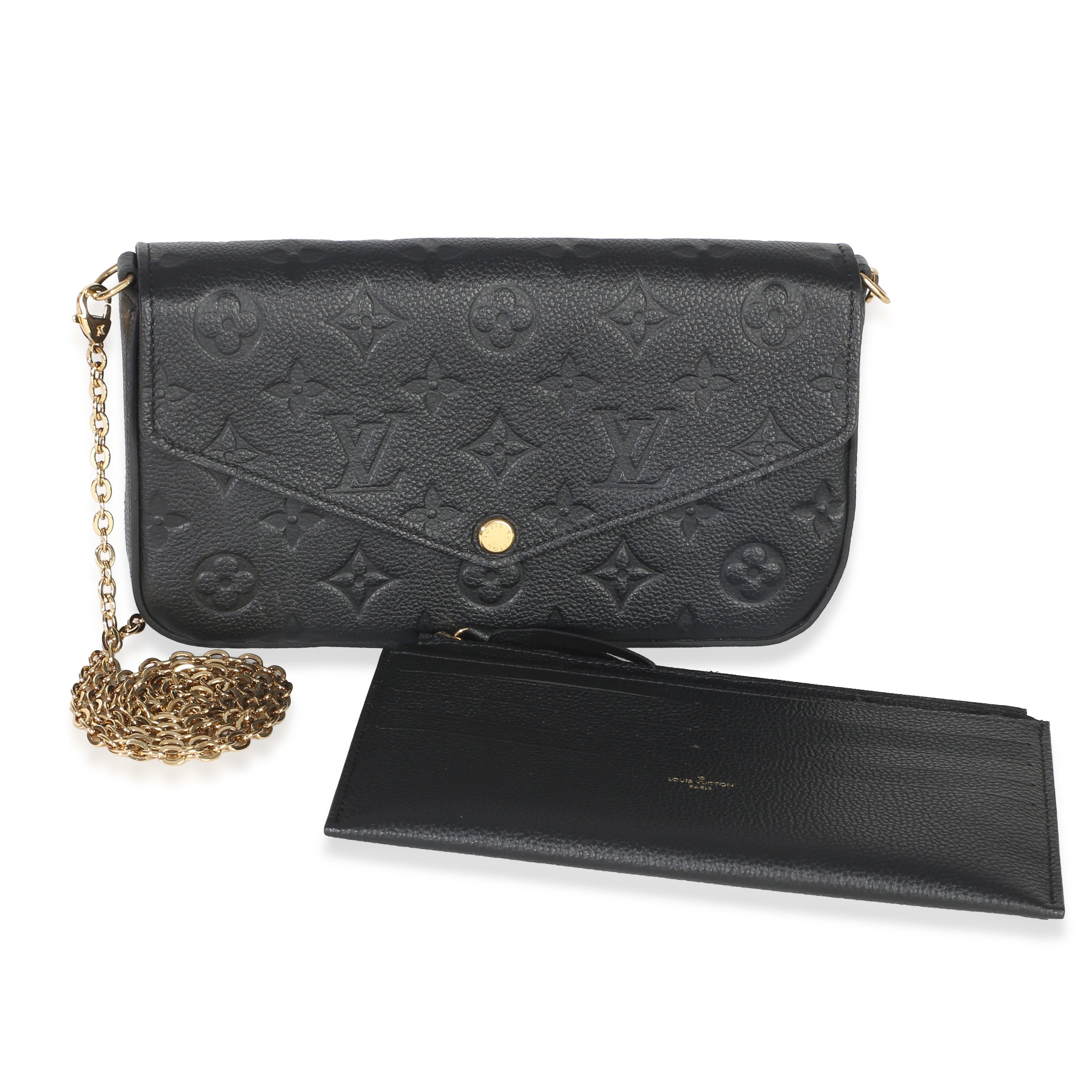 Black Monogram Empreinte Felicie Pochette