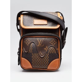 Louis Vuitton x Nigo Limited Edition Giant Damier Canvas/Leather Nano Amazone Crossbody Bag