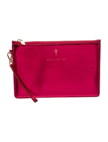 M2Malletier Leather Clutch