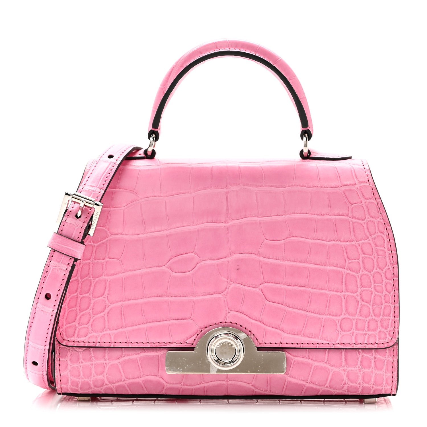 Moynat Moynat Matte Crocodile Rejane BB Pink