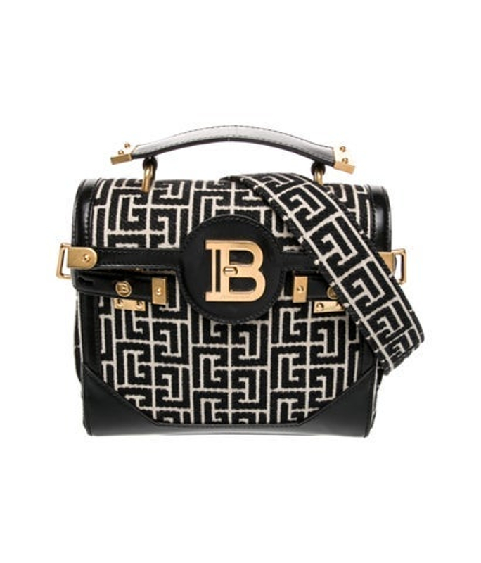 Balmain Canvas Top Handle Bag