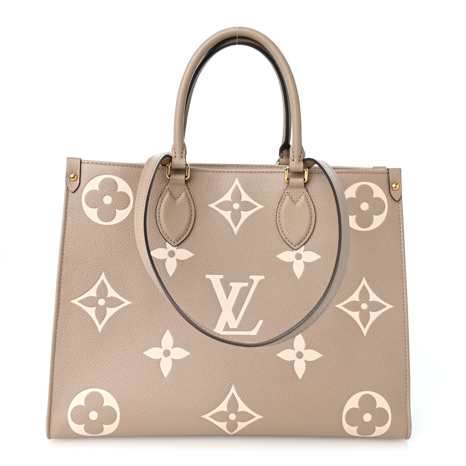 Louis Vuitton Empreinte Monogram Giant Onthego MM Tourterelle Creme