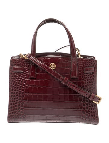 Embossed Leather Crossbody Bag