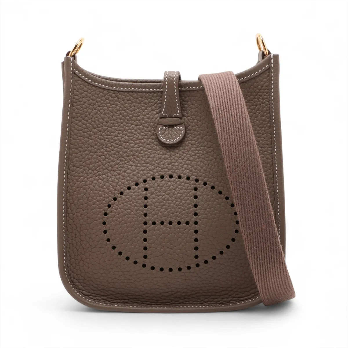 Hermès evelyn 16 TPM Amazon Taurillon Clemence Etoupe Gold Metal Fittings