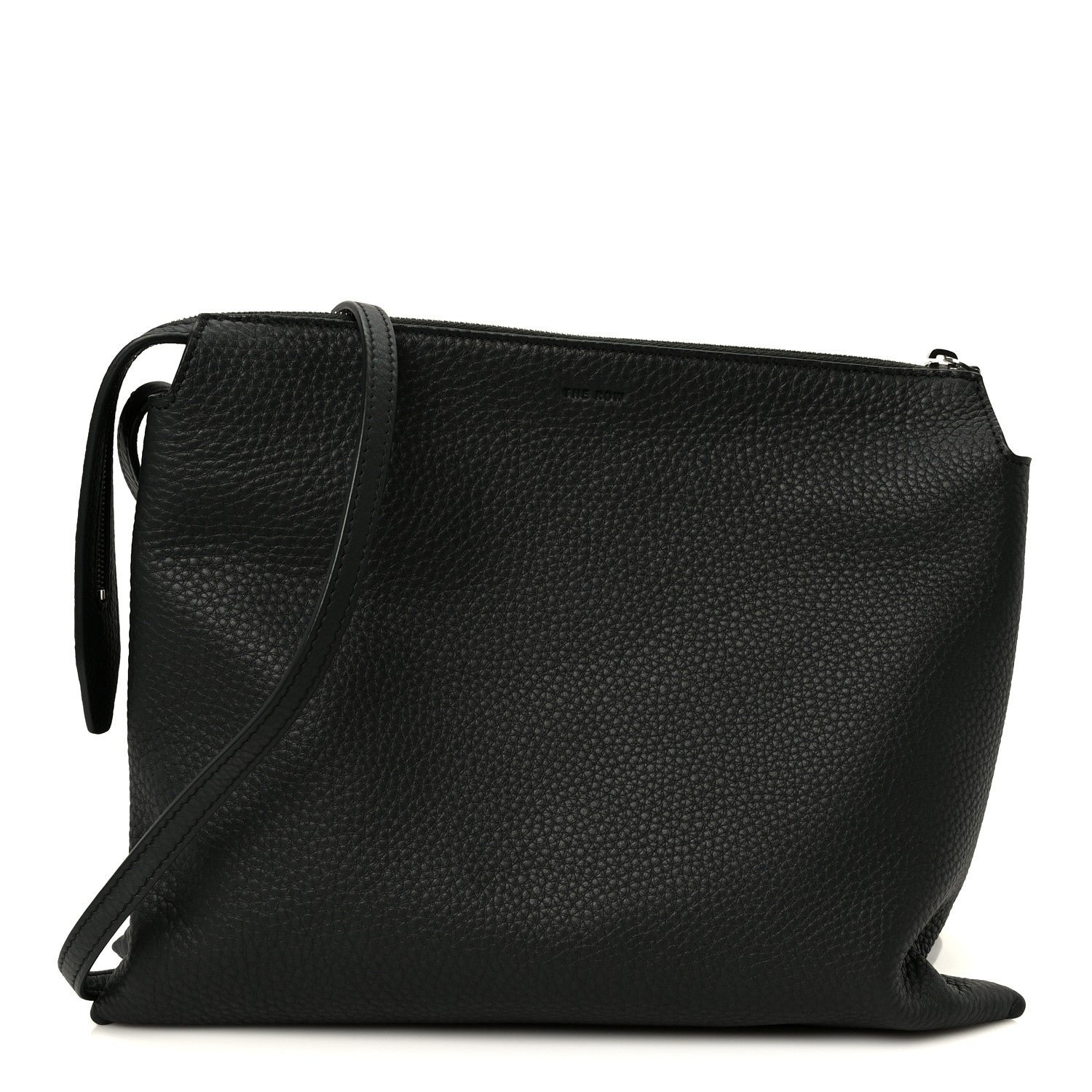 The Row Grained Calfskin Nu Twin Bag Dark Pine